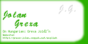 jolan grexa business card